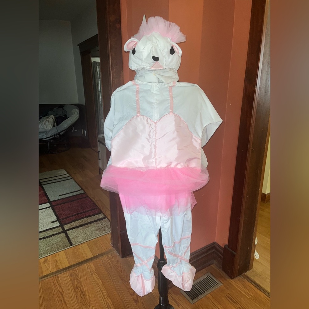 Retro 80s Halloween costume ballet mouse whimsicality inc girls size 5 6 white - Picture 4 of 10